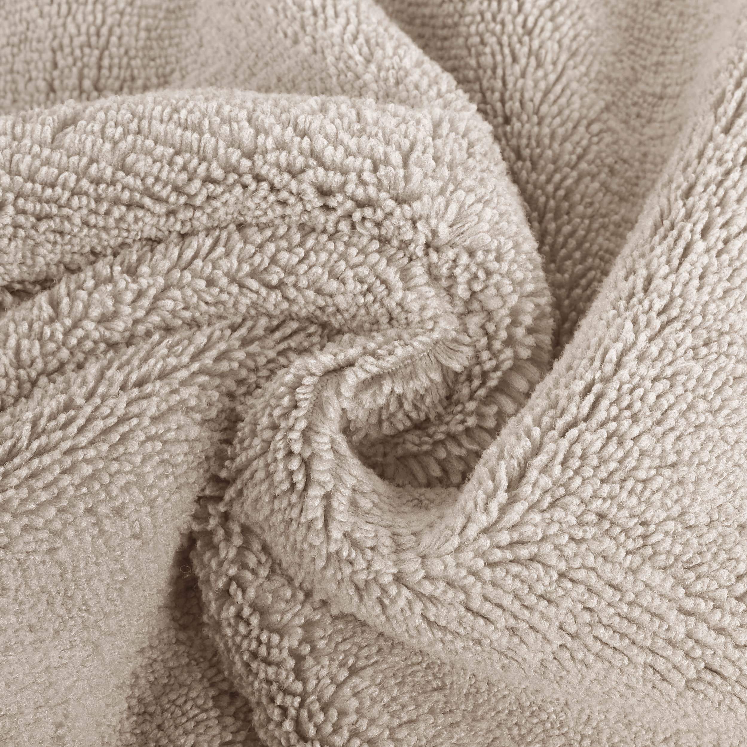 Polyte Premium Lint Free Microfiber Washcloth Face Towel, 13 x 13 in, Set of 6
