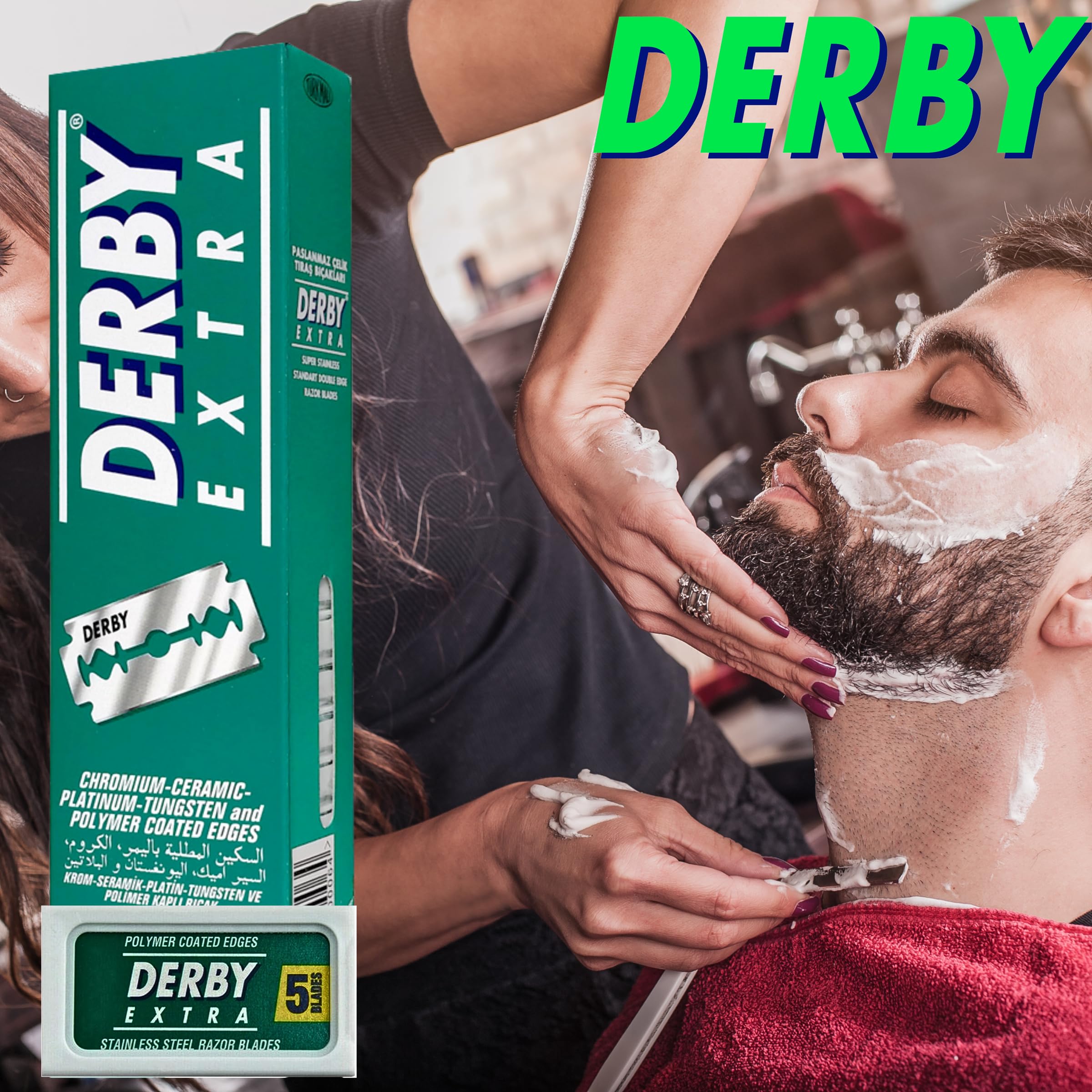 400 "Derby Extra Professional" Double Edge Razor Blades for straight razor (400)