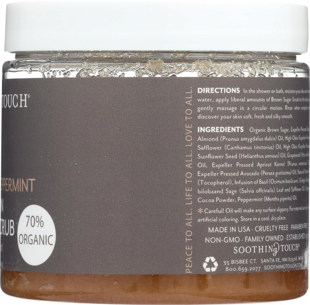 Soothing Touch Brown Sugar Scrub, Chocolate Peppermint - 16 Oz