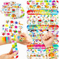 48PCS Art Party Favors - 24PCS Tattoos & 24PCS Slap Bracelets - Creative Birthday Supplies, Painting-Themed Decorations, Classroom Prizes, Gifts for Boys & Girls