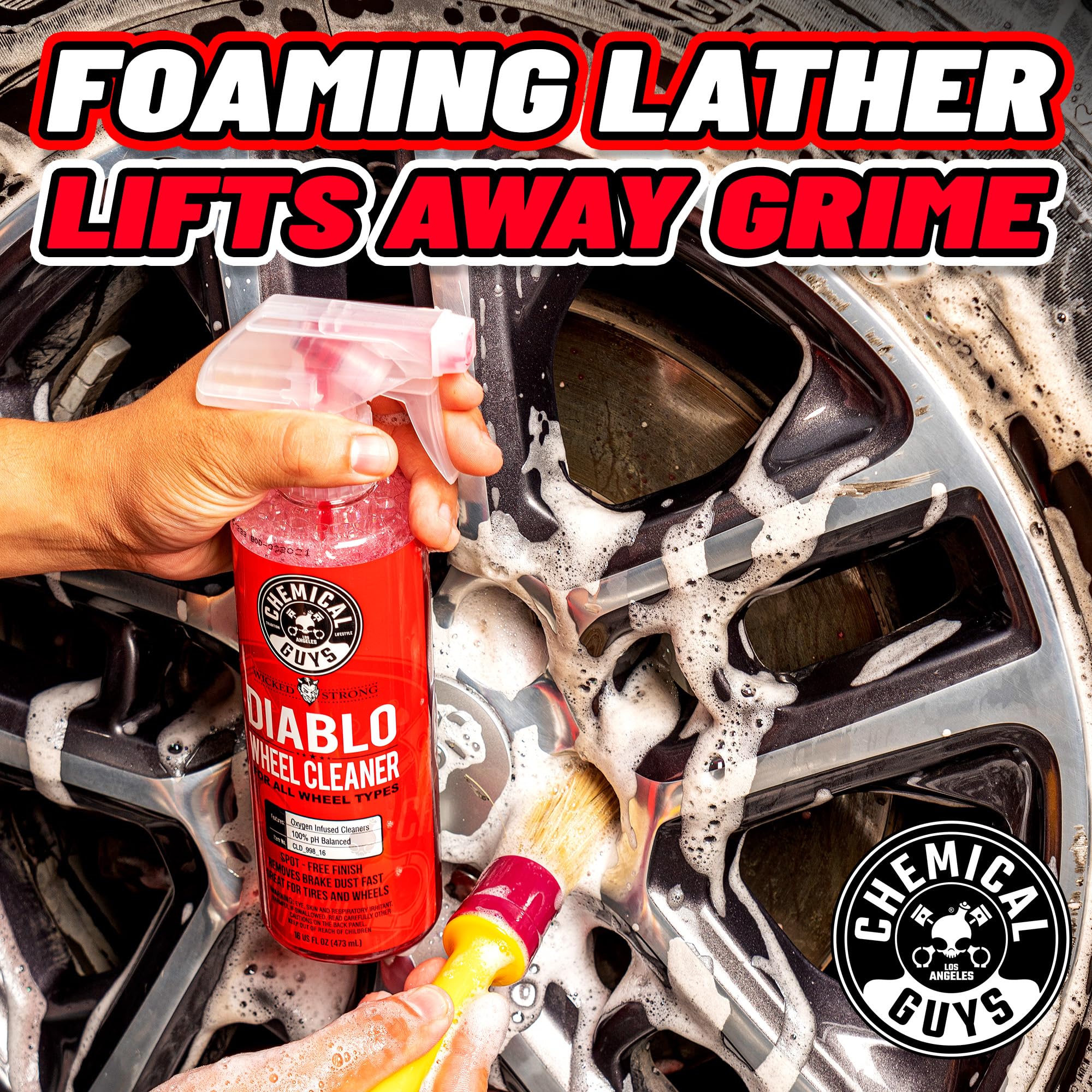 Chemical Guys, Diablo Brake Dust & Wheel Cleaner Spray for Rims, 2 x 16 oz