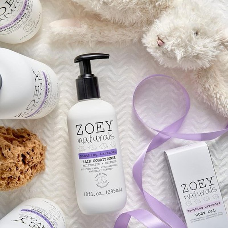 Absolutely Natural - Soothing Lavender Hair Conditioner for Kids | Tear-Free & Hypoallergenic, Made in USA