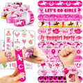 72PCS Western Cowgirl Party Set - 48PCS Temporary Tattoos & 24PCS Slap Bracelets - Rodeo-Themed Birthday Supplies, Baby Shower Gifts, Classroom Rewards & Party Decor for Girls