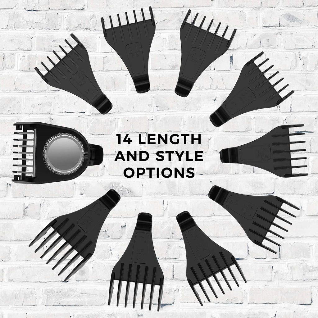Remington Ultimate Precision Multigroomer Powered Clipper, 11 Piece Set, Black Hair Groomer Kit