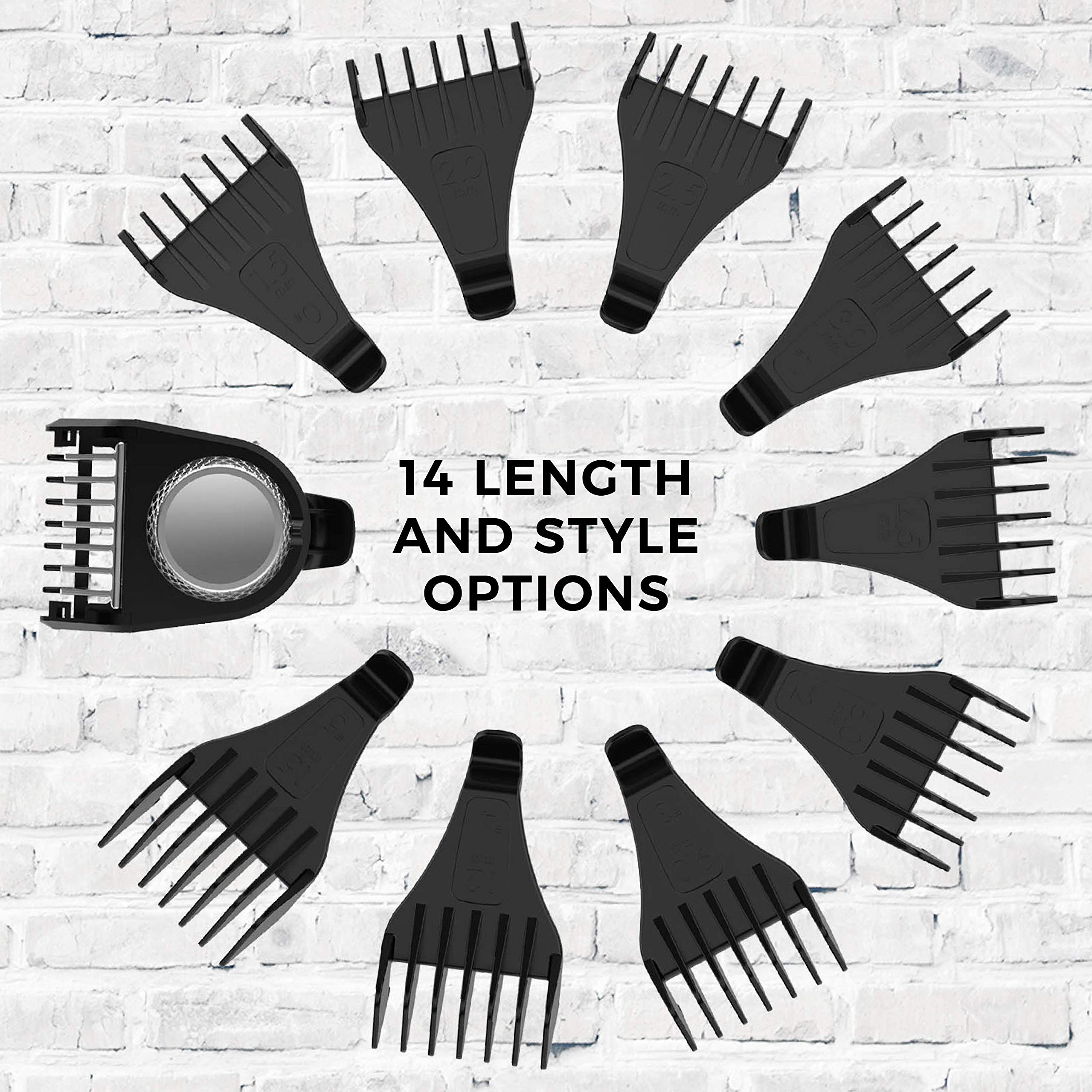 Remington Ultimate Precision Multigroomer Powered Clipper, 11 Piece Set, Black Hair Groomer Kit