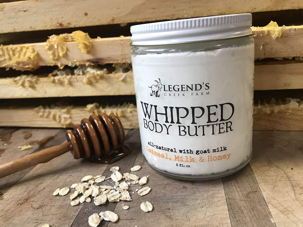 Legend's Creek Farm Whipped Goat Milk Body Butter, Oatmeal Milk & Honey
