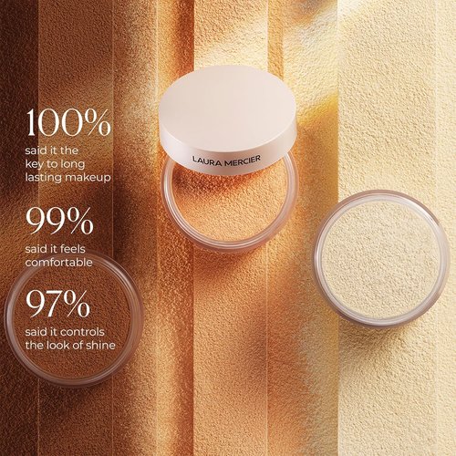 Laura Mercier Translucent Loose Setting Powder - Talc-Free, Ultra-Blur, 16HR Hydration, Mint Green Color Corrects Redness
