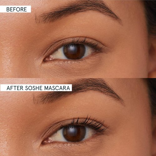 SOSHE Beauty Peptide Lengthening Mascara - Smudge Resistant & Flake-Free | Vegan & Cruelty-Free