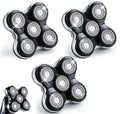 Magnetic Replacement Heads for Skull Shaver, 3Pack