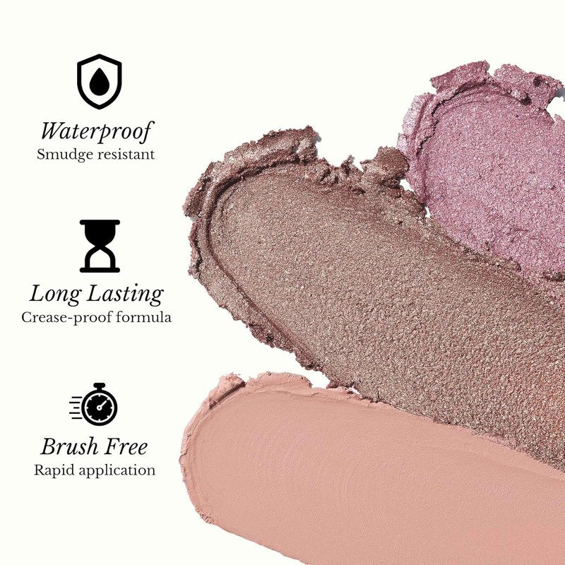 Zev Eyeshadow Stick - ShadeRush 2-in-1 Cream Eyeshadow with Built-in Smudger - Waterproof Mocha Matte