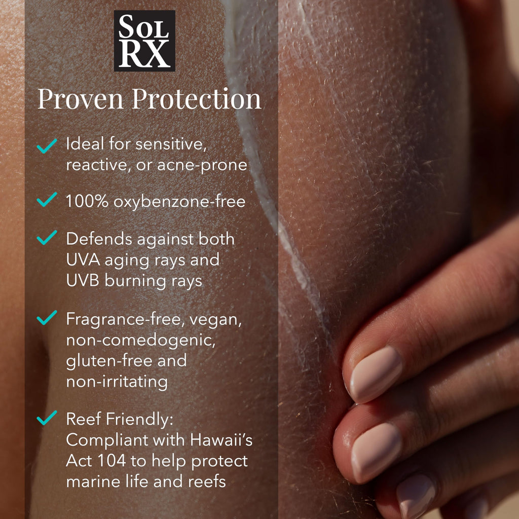 SolRX SPORT SPRAY SPF 50 Sunscreen Spray SPF50, Reef Friendly, Broad Spectrum Sunscreen for Face and Body, Oxybenzone Free