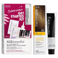AGE Beautiful Permanent Hair Color Dye Set - 100% Gray Coverage & Anti-Aging Formula | Biotin Infused for Thicker, Fuller Hair