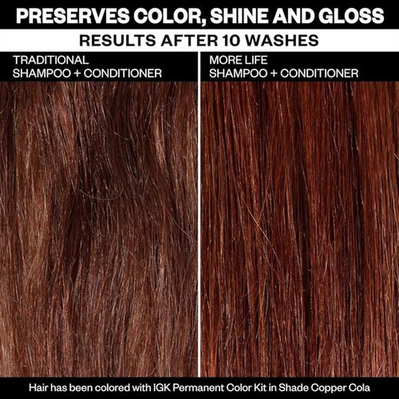 IGK MORE LIFE Color Extending Conditioner - Boost Gloss & Softness | Protects Color-Treated Hair