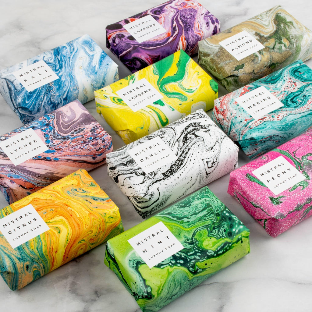 Mistral Marbles Bar Soap Shea Butter, Verbena