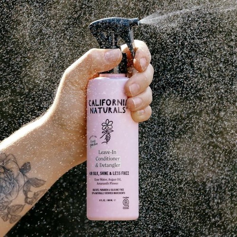 California Naturals Leave-In Conditioner - Coconut Milk Hair Detangler | Natural, Vegan, Paraben & Sulfate Free, 6 fl oz