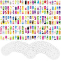Custom Body Art Airbrush Nail Stencils - Nail Art Stencils Series #13: 340 Unique Designs from 20 Individual Templates