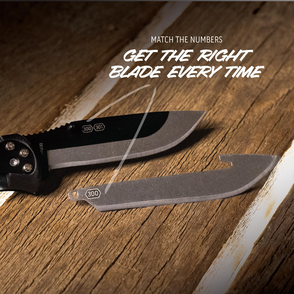 OUTDOOR EDGE 3.0" RazorLite EDC Knife. Pocket Knife with Replaceable Blades and Clip. The Perfect Hunting Knife for Skinning Deer.