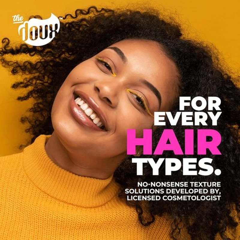 Doux Curl Cream - Curl Defining Custard with Honey, Aloe & Keratin for Frizz Control & Shine
