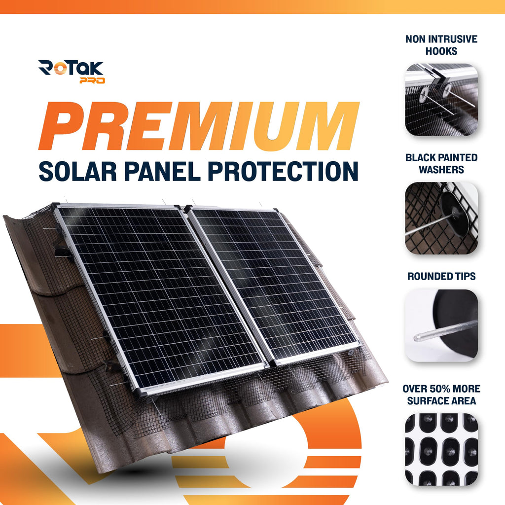 Critter Guard PRO 8in x 100ft Solar Panel Bird Guard Prevention Roll Kit