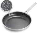 GreenPan Hybrid 10” Nonstick Frying Pan - APEX Tri-Ply Thermobond Ceramic Skillet, PFAS-Free, Silver