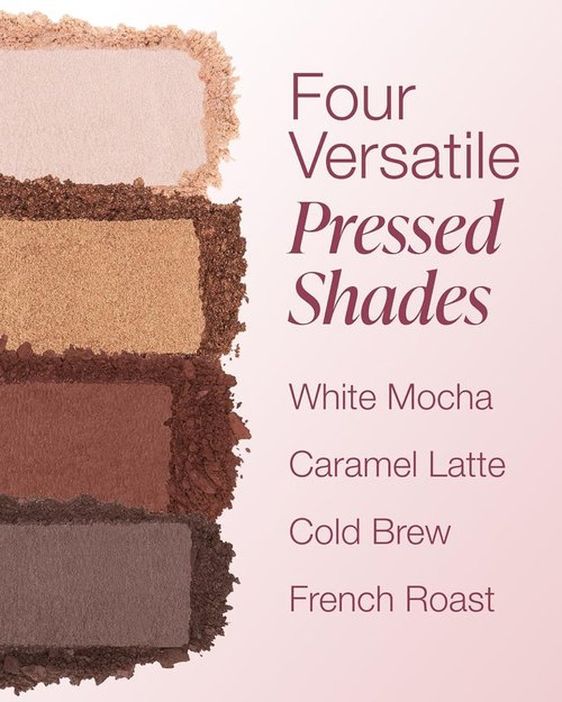 Mineral Fusion Eyeshadow Palette - Vegan Eye Makeup with Matte, Satin & Shimmer Finishes | Natural Lightweight Formula (Coffee Break)