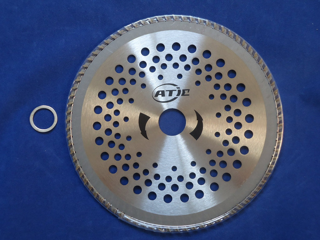 8" x 80T 8-Inch 80 Tooth Carbide Tip Circular Saw Brush Cutter Trimmer Weed Eater Blade (2 Pack)