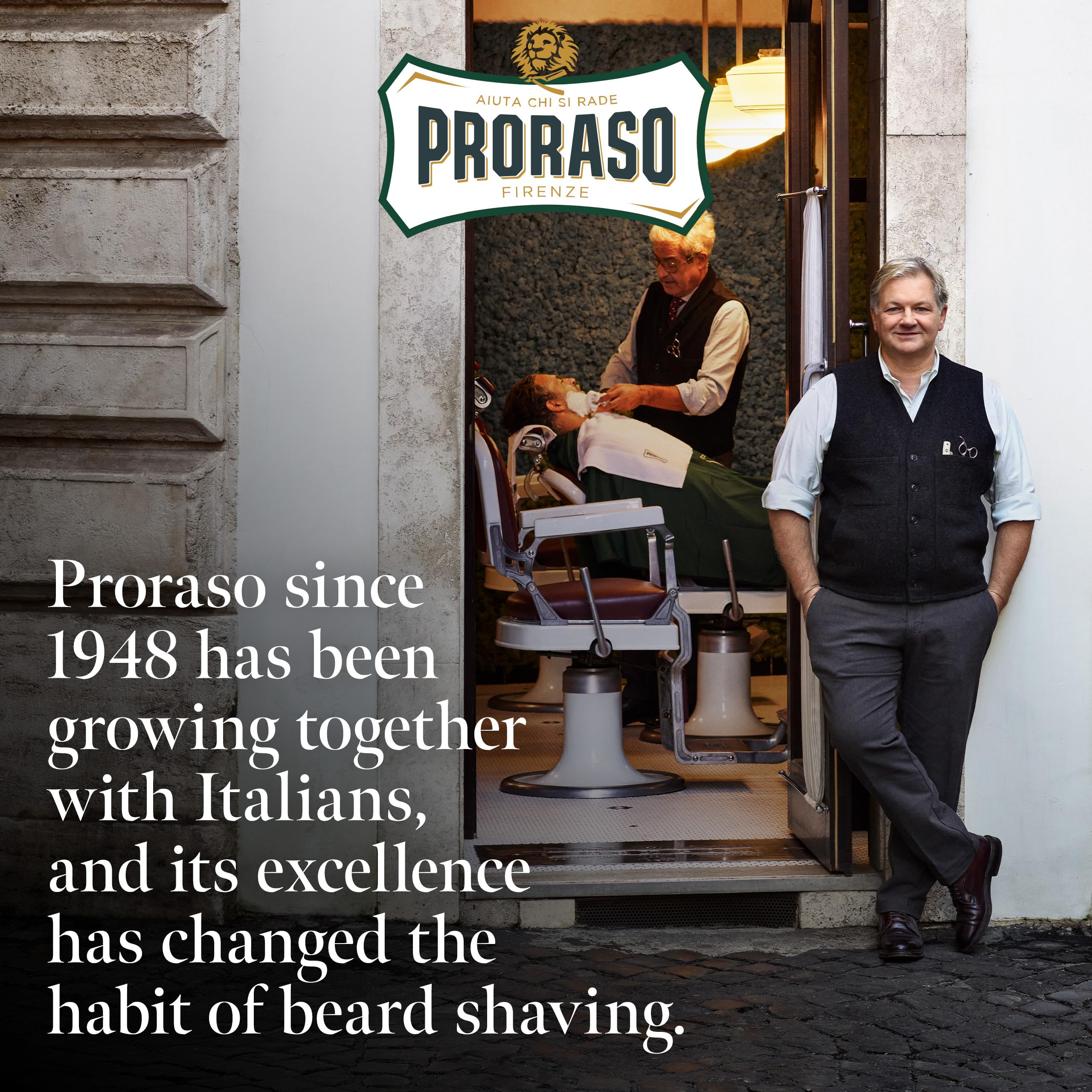 Proraso Hot Oil Treatment for Beards - Beard Oil for Dry Hair - Conditions and Repairs Damaged Facial Hair - Four 0.6oz Treatments