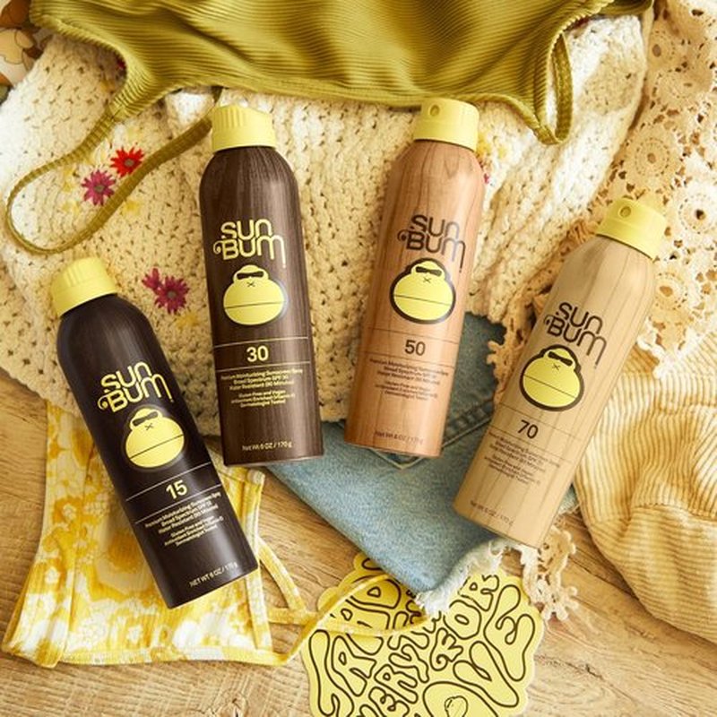 Sun Bum Original SPF 70 Sunscreen Body Spray - Moisturizing Broad Spectrum Protection with Vitamin E - 6 oz