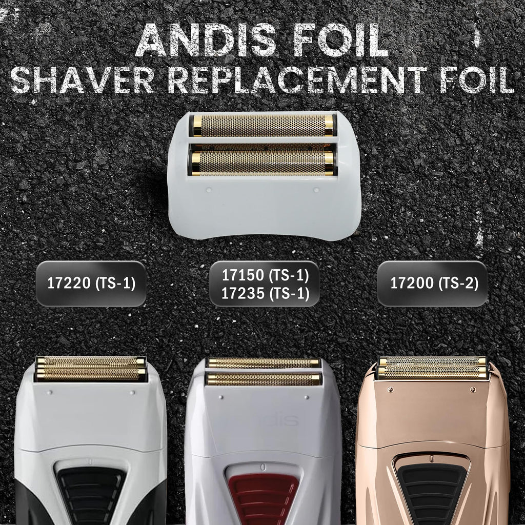 Replacement Foil and Blades Compatible with Andis Foil Shaver TS-1 TS-2