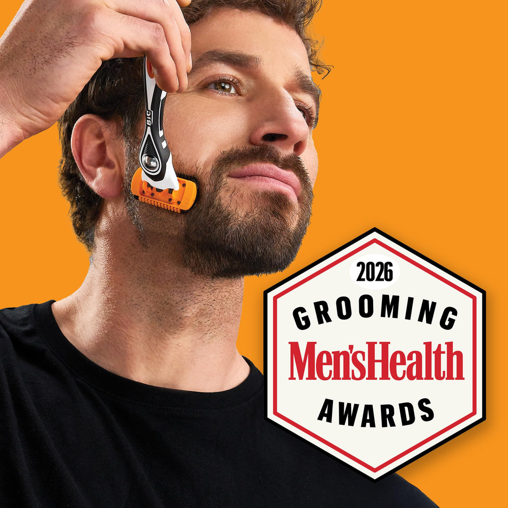 BIC Flex 5 Trim and Shave Men's Grooming Kit, 3-in-1 Beard Trimmer, Razor & Precision Edger, No Battery or Charging Required, 5-Blade Shave, Face & Body, 8 Trimmer Refills