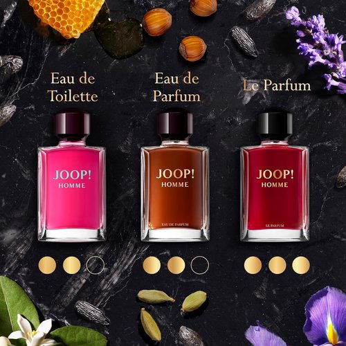 Joop! Homme Eau de Toilette - Ambery Men's Cologne with Cinnamon, Jasmine & Vanilla - Long-Lasting Luxury Fragrance