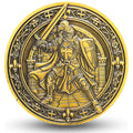 Knight's Valor Christian Challenge Coin with Inspirational Creed (Single Coin)