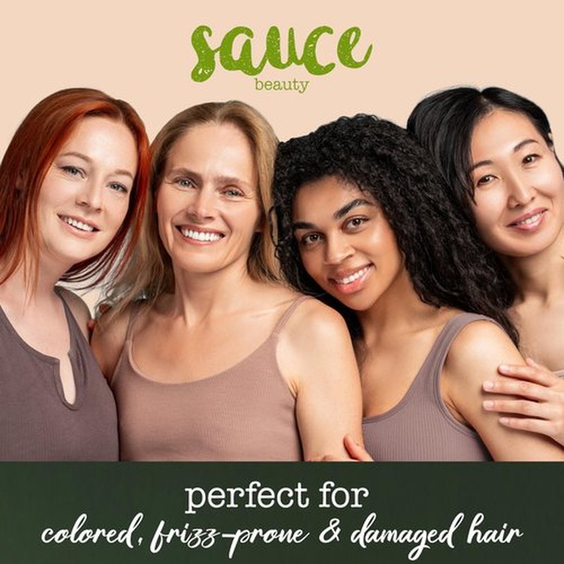 SAUCE BEAUTY Bond-Repairing Leave-In Hair Mask, Guacamole Whip, 8 fl oz (236 ml)