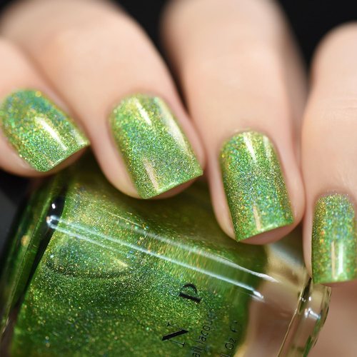 ILNP 1UP Lime Green Holographic Nail Polish - Long-Lasting, Chip Resistant, Vegan & Non-Toxic | 12ml