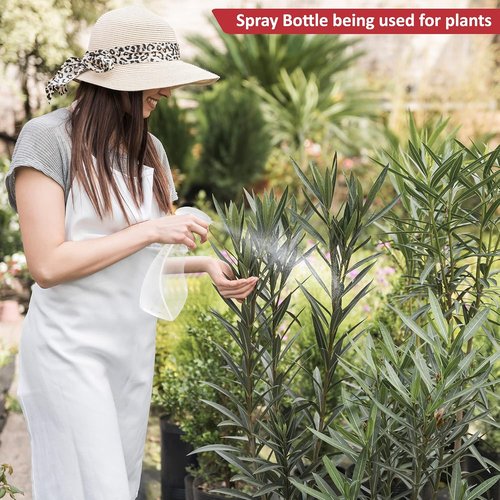 SPRAYZ Large 17oz Spray Bottles - Durable Refillable Trigger Sprayer for Cleaning & Gardening | Clear Plastic
