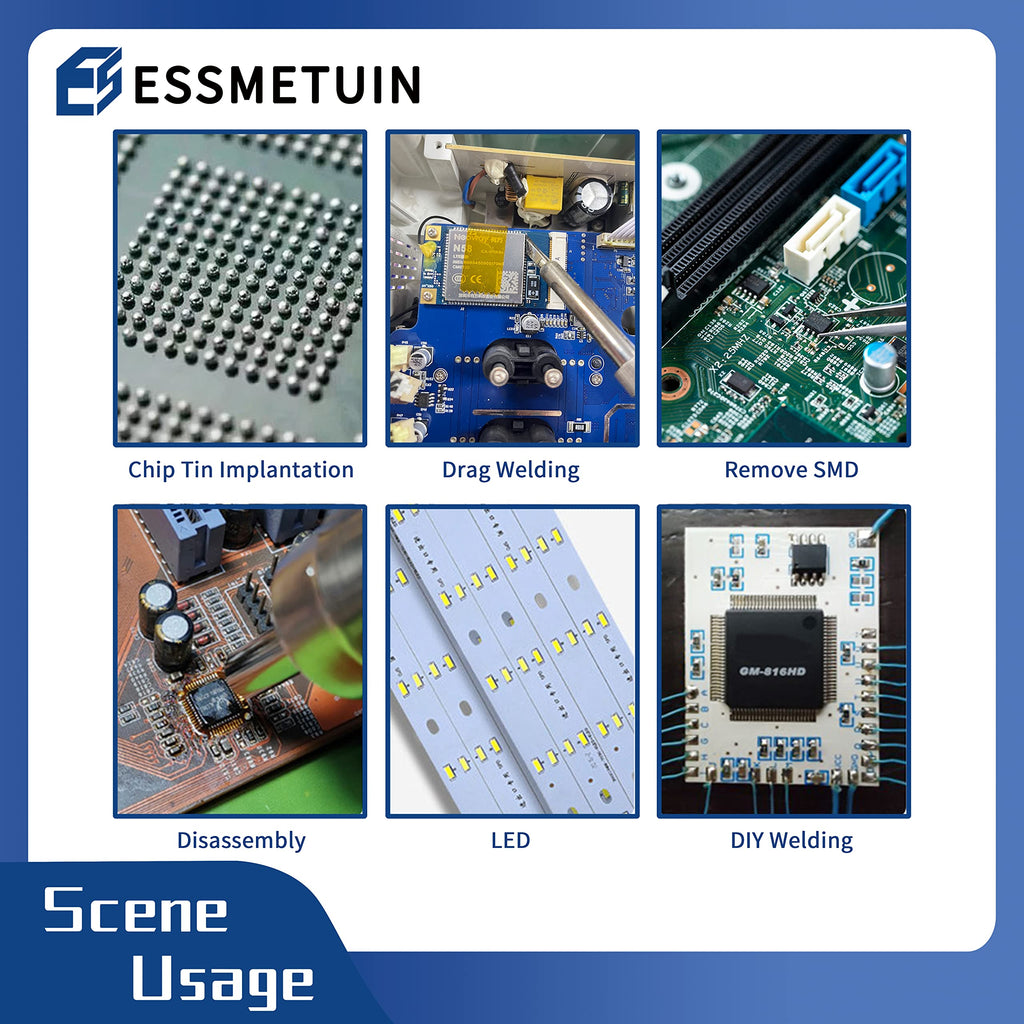 Essmetuin No Clean Soldering Flux Paste, Soldering Flux For Copper Pipe Brazing, Tin soldering, Solder Flux For SMD, SMT, Handwork, Phone, Home Appliance and Meters Repairing, 10cc/Bottle