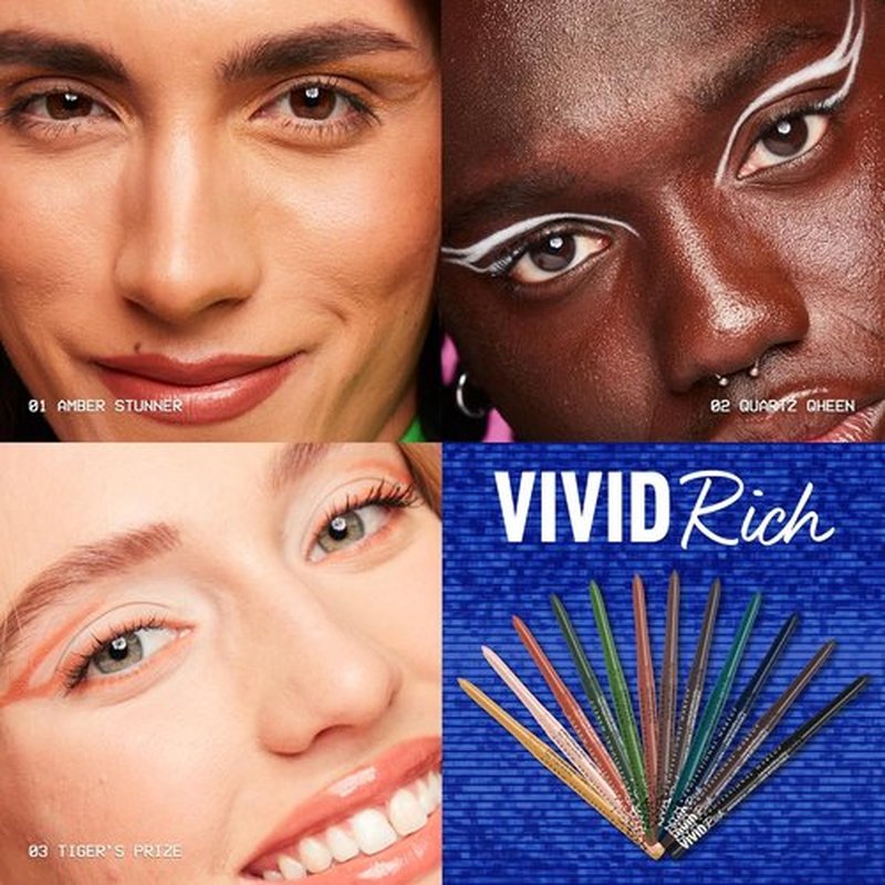 NYX PROFESSIONAL MAKEUP Mechanical Eye Pencil - Vivid Creamy Retractable Eyeliner in Amber Stunner