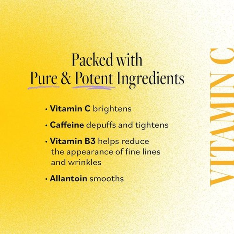 Derma E Vitamin C Hydro Gel Eye Patches - Brighten Dark Circles & Reduce Puffiness (10 Ct, 5 Pairs)