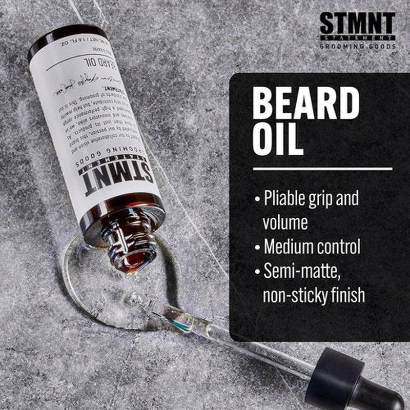 STMNT Grooming Goods Beard Oil - Moisturizing Natural Oil Formula | 1.6 oz | Silicone-Free