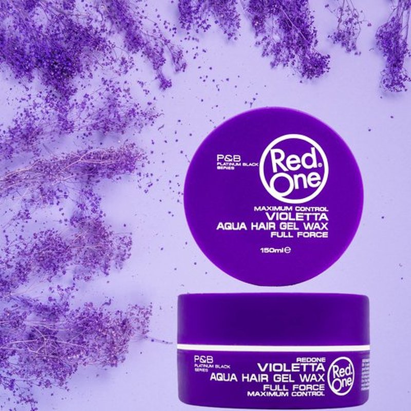 RedOne Aqua Hair Wax Maximum Hold Full Force Hair Gel, 150ml (6 pack) VIOLET
