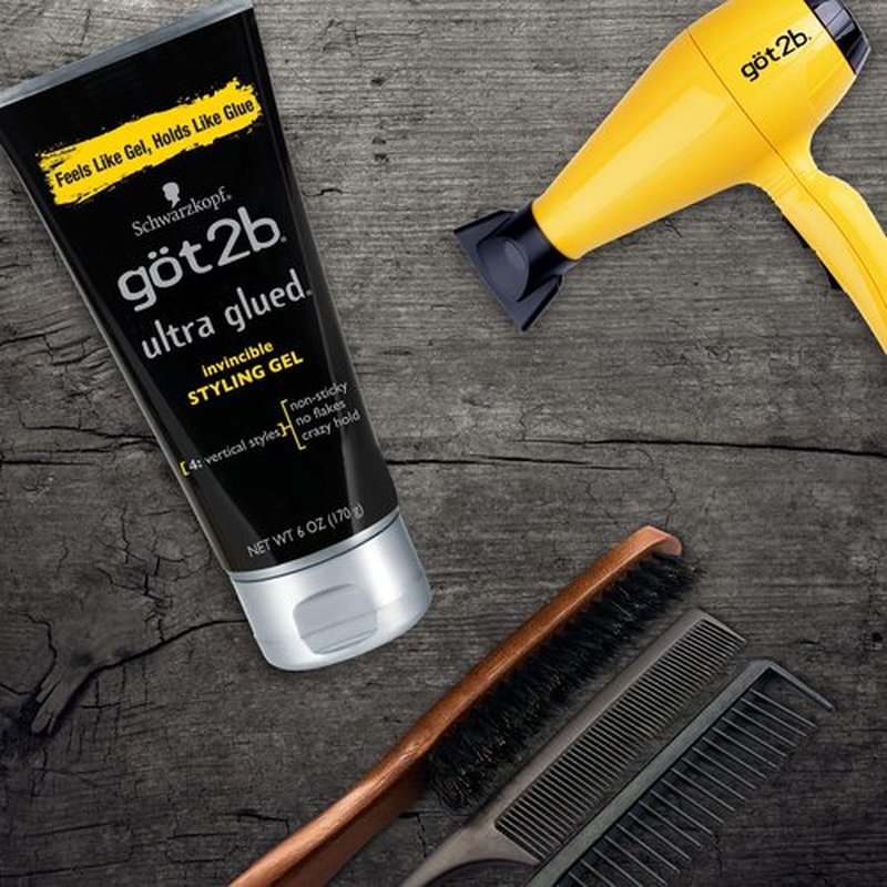 Got2b Ultra Glued Invincible Styling Hair Gel,1.25 oz (Pack of 24)