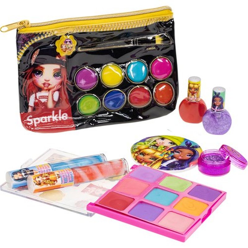 Rainbow High - Townley Girl Cosmetic Makeup with Palette Bag Set Includes Lip Gloss, Nail Polish & Eye Shadow and More! for Kids Girls, Ages 6+ Perfect for Parties, Sleepovers and Makeovers