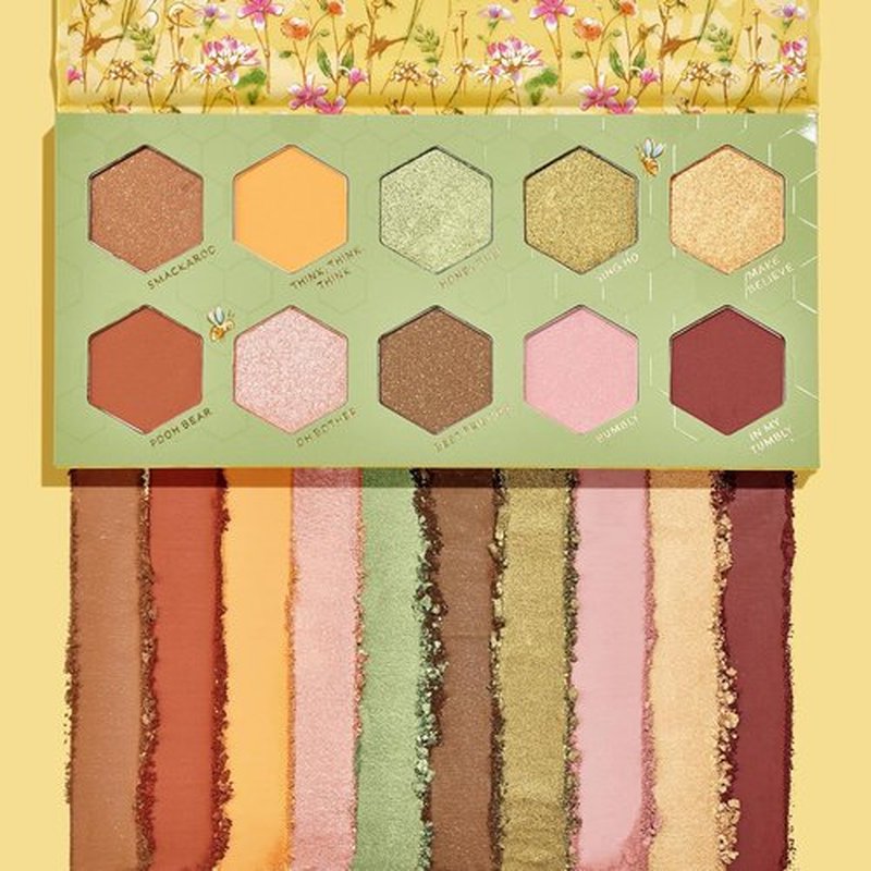 Colourpop Winnie the Pooh Bundle - Sweet As Can Bee Eyeshadow Palette & Hunny Pot Lip Scrub Set | Honey-Inspired Makeup Duo