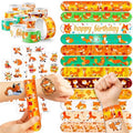 72 PCS Fox Party Set - 24 PCS Temporary Tattoos & 24 PCS Slap Bracelets - Fun Fox-Themed Gifts for Kids, Girls, Boys - Perfect for Birthday Parties, Baby Showers, Classroom Rewards, Party Decorations