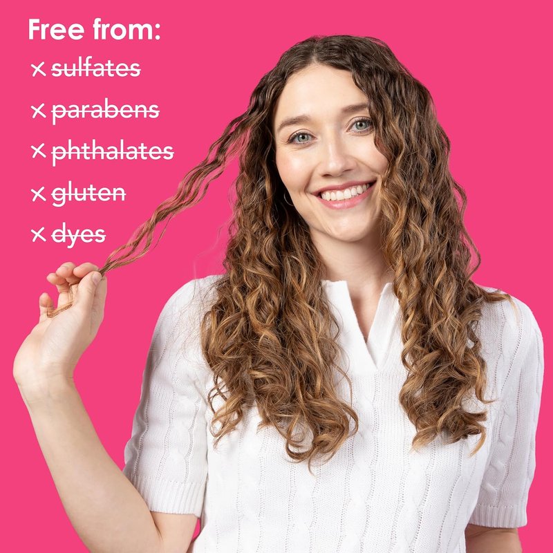 V&Co. Curly Pop Curl Defining Conditioner - Sulfate & Paraben Free Hydration with Peptides & Jojoba Oil - 12 fl oz