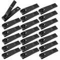 AVERZELLA 20 Pcs Nail Clipper Set for Men & Women - Flat Edge Toe and Fingernail Clippers Bulk Pack, Nail Cutter & Trimmer for Toenail and Finger Nails for Home, Travel or Bulk Use (Black)