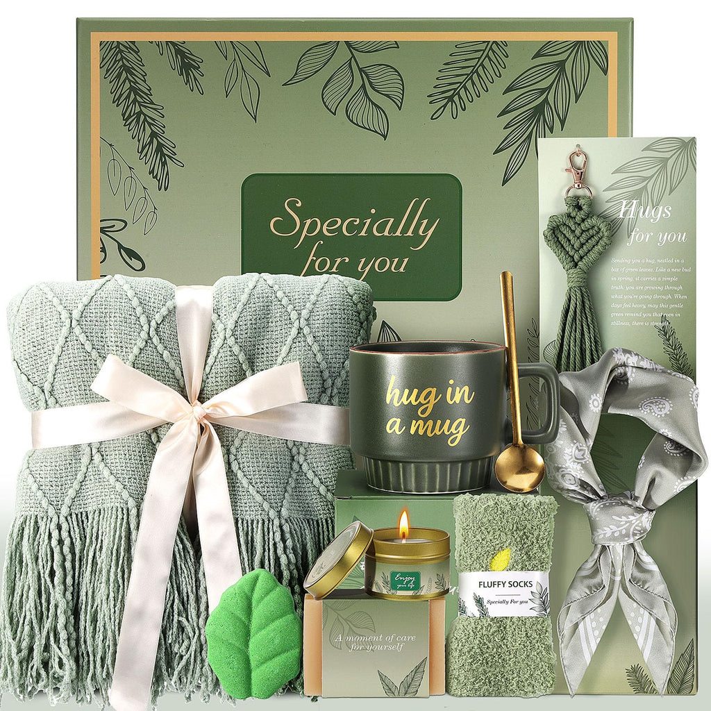 Self Care Gifts for Women Get Well Soon Gift Baskets, Birthday Gift Set for Friends Sister Daughter, Thinking of You Sympathy Gifts Baskets Spa Care Package for Women Mom Wife Grandma