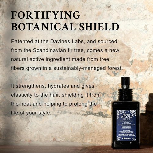 Davines Heart of Glass Sheer Glaze - Brightening Leave-In Fluid for Blonde Hair | Hydrates & Protects, 5.07 Fl Oz