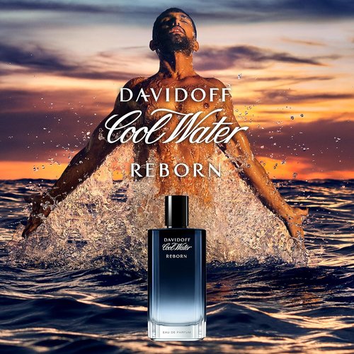 Davidoff Cool Water Reborn Eau de Parfum - Fougère Men's Cologne with Galbanum, Cedarwood & Vetiver - Long-Lasting Scent