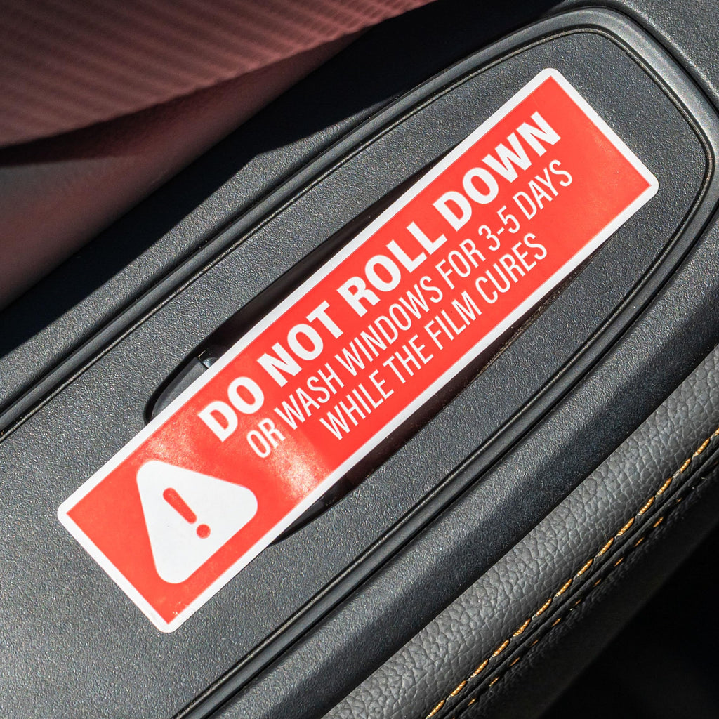 500pcs Do Not Roll Down Window Stickers, Removable Adhesive Warning Labels for Automotive Tint Shops, Vinyl Wrapping, 1" x 4"